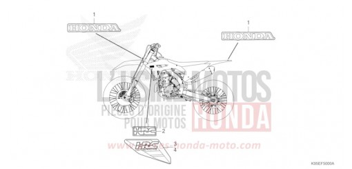 MARQUE/RAYURE CRF250RN de 2022